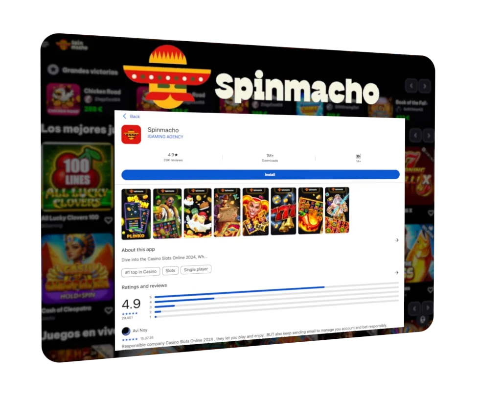 Tienda de aplicaciones Spinmacho