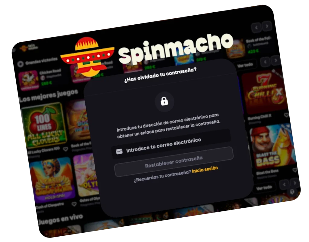 Formulario para recuperar contraseña olvidada